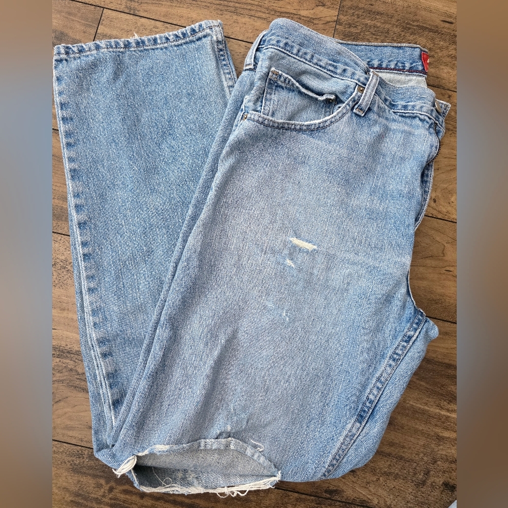 * Vintage Arizona Jean Company Men's Light Blue Straight Jeans 36x30